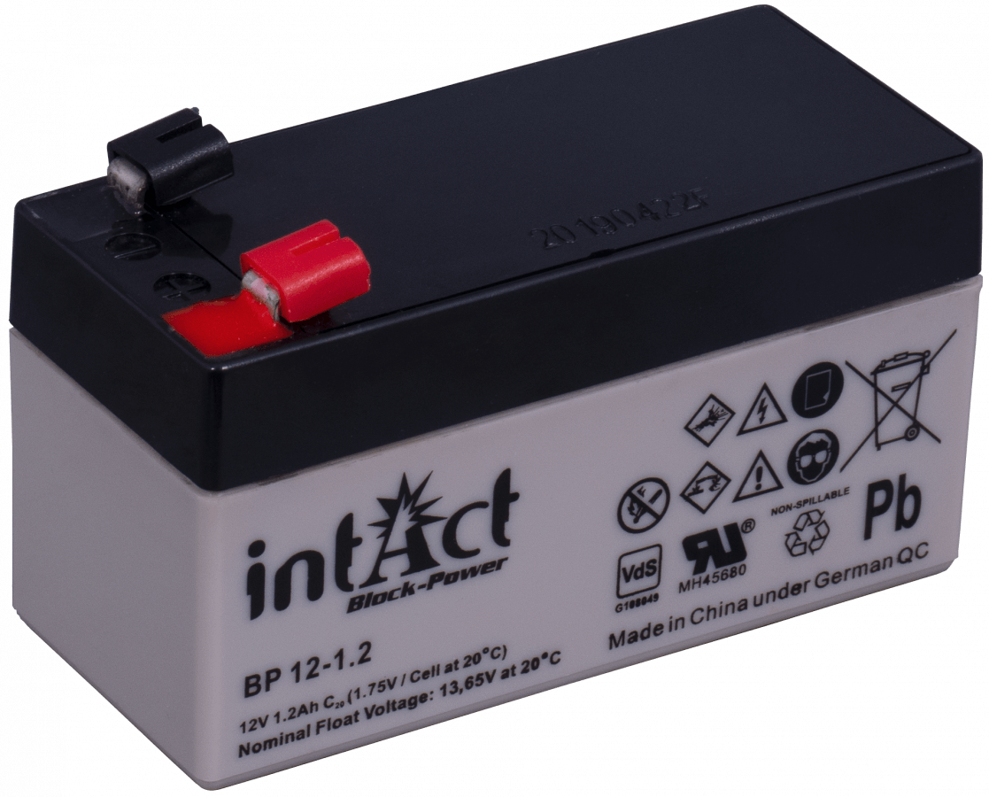 12 V, 1-2 Ah, C20, 97 x 45 x 59 mm, 1 intakt, Block-Power, BP12-1-2