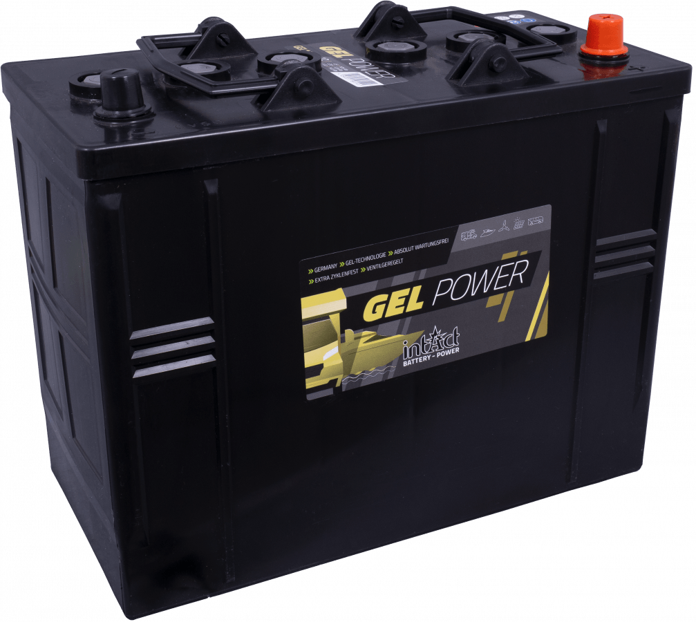 12 V – 105 Ah – C5 – 125 Ah – C20 – 140 Ah – C100 – 345 x 175 x 290 mm – 0 intakt – Gel – Power Gel – 125