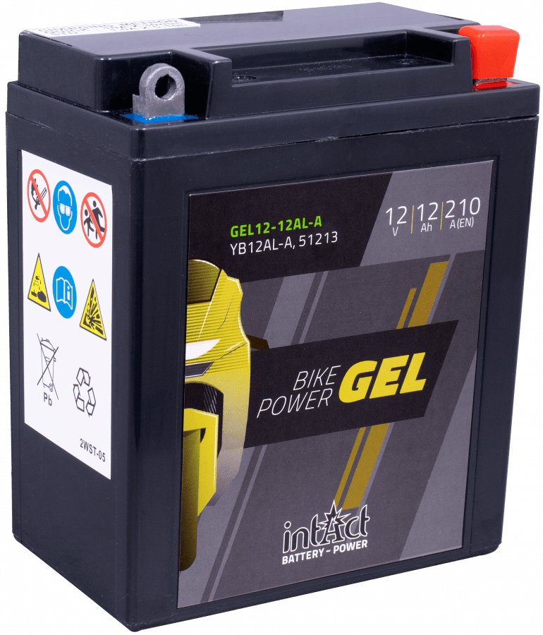 12 V – 12 Ah – C20 – 210 A – 135 x 81 x 161 mm – 0 Intact Bike Power Gel Gel 12 – 12 AL A