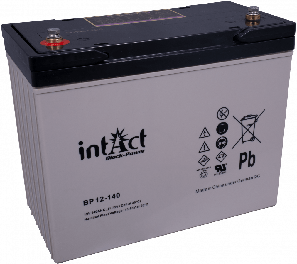12 V – 140 Ah – C10 – 344 x 171 x 280 mm – 1 intakt – Block Power – BP12-140