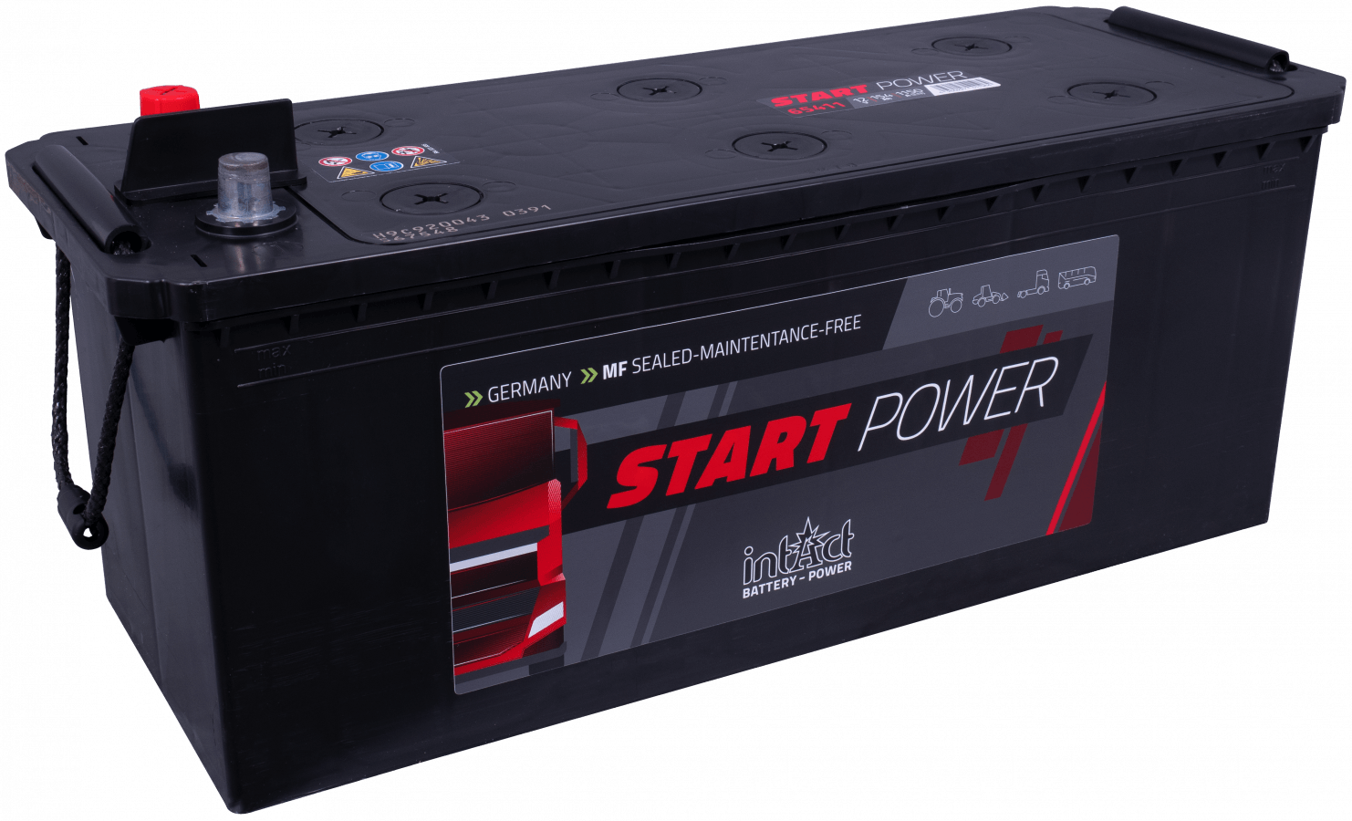 12 V – 154 Ah – C20 – 1150 A – 513 x 189 x 223 mm – 3 intakte Start-Power-65411