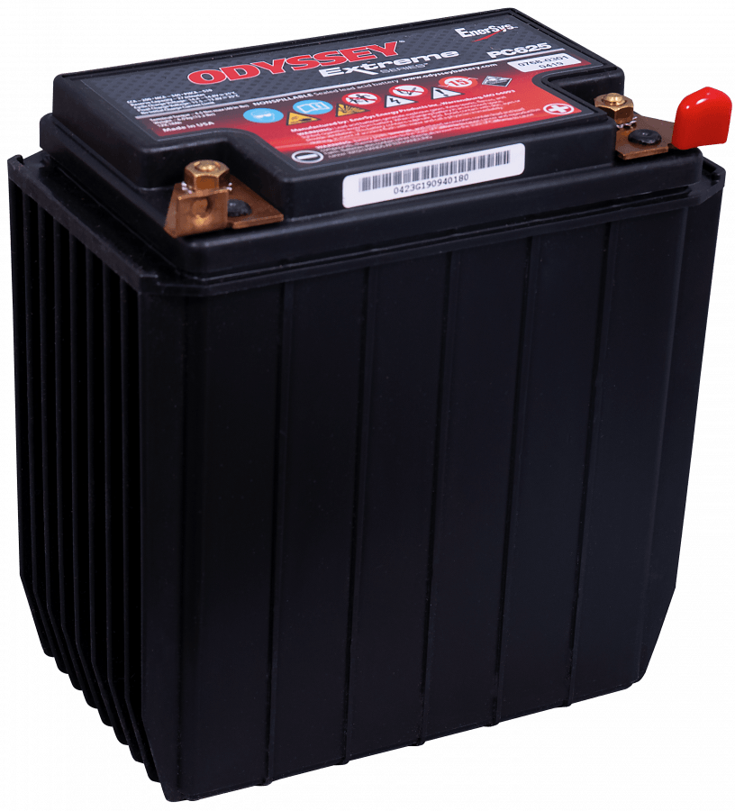 12 V – 18 Ah – C20 – 200 A – CCA – 170 x 99 x 175 mm – 0 Odyssey Bike PC625