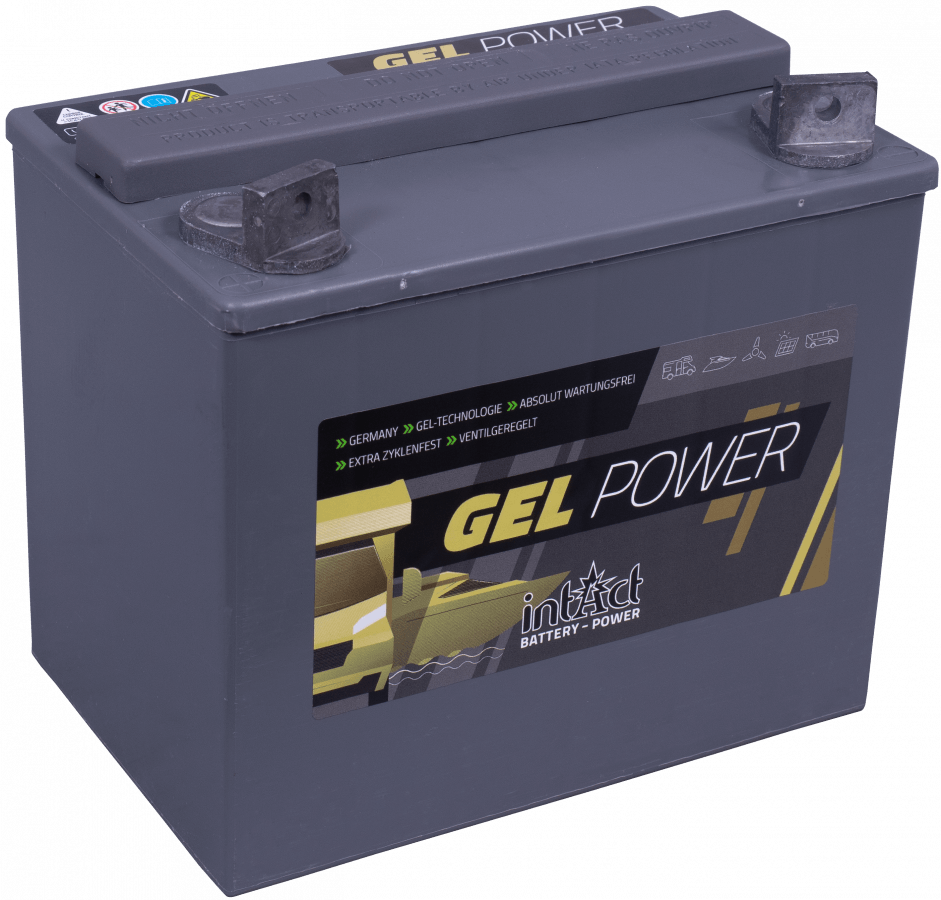 12 V – 25 Ah – C5 – 30 Ah – C20 – 32 Ah – C100 – 197 x 132 x 180 mm – 1 intakt – Gel-Power-Gel – 30