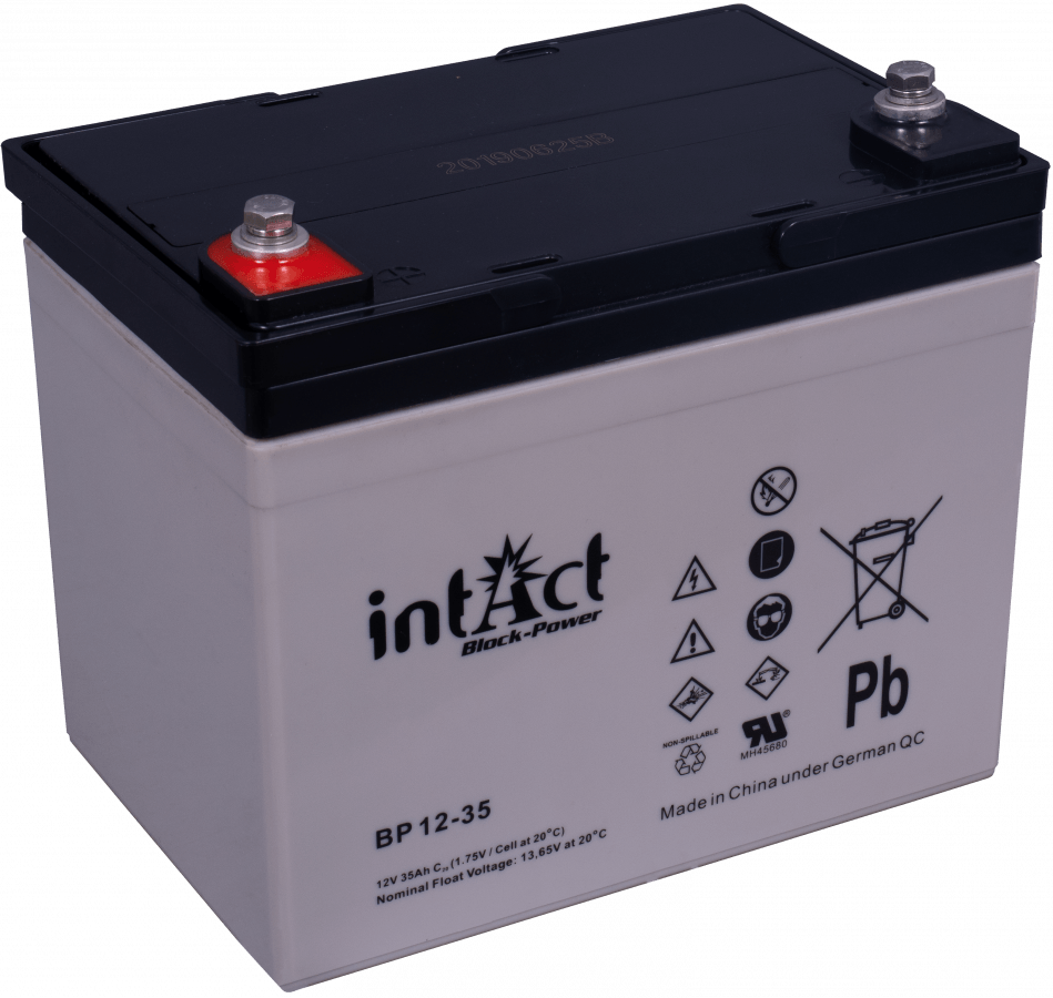 12 V – 35 Ah – C20 – 195 x 130 x 167 mm – 1 intakt – Block-Power – BP12-35