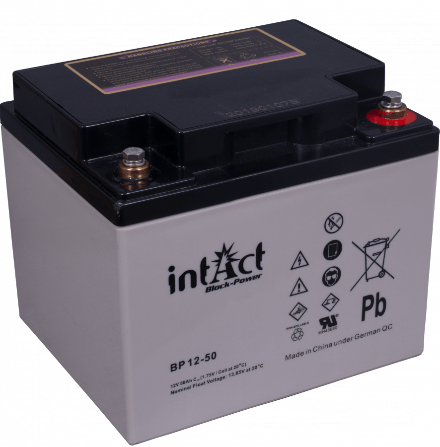 12 V – 50 Ah – C10 – 197 x 166 x 170 mm – 0 intakt – Block-Power – BP12-50