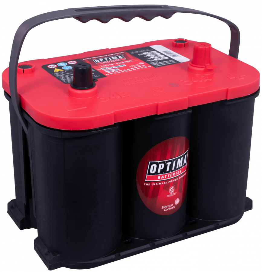 12 V – 50 Ah – C20 – 815 A – EN – 254 x 175 x 200 mm – 0 Optima Red Top RTR 4-2l