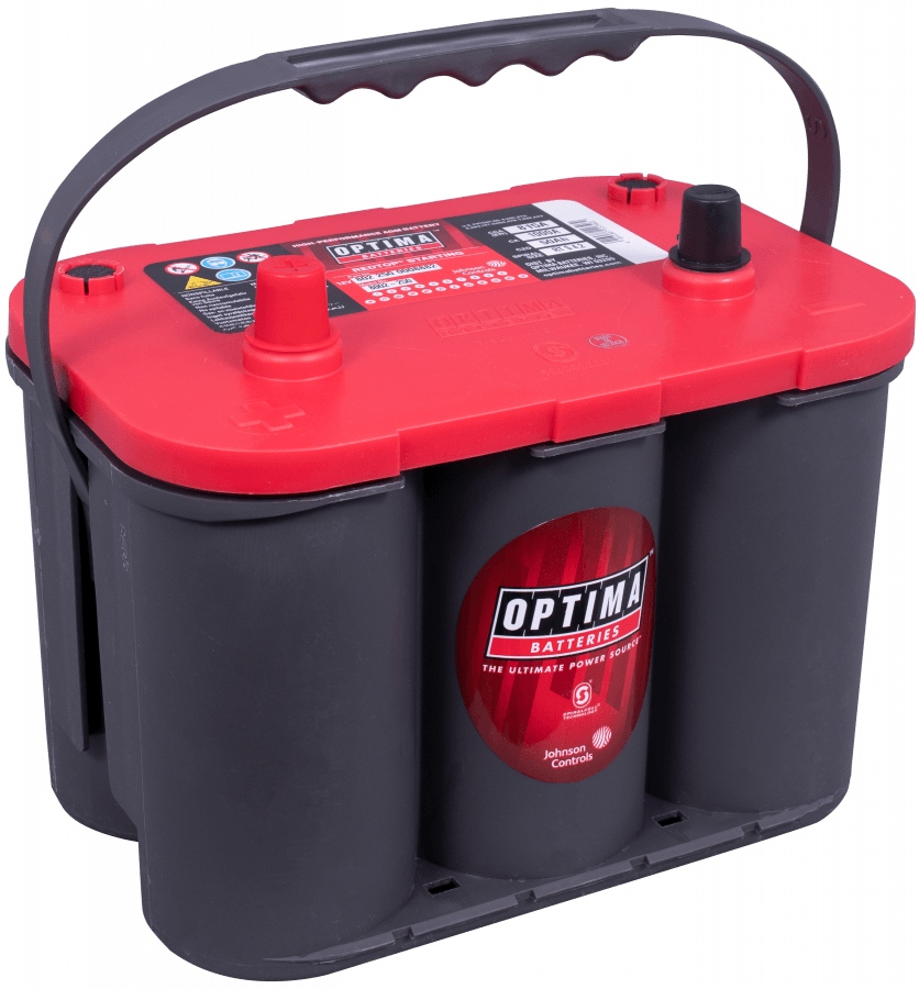 12 V – 50 Ah – C20 – 815 A – EN – 254 x 175 x 200 mm – 1 Optima Red Top RTS 4-2l