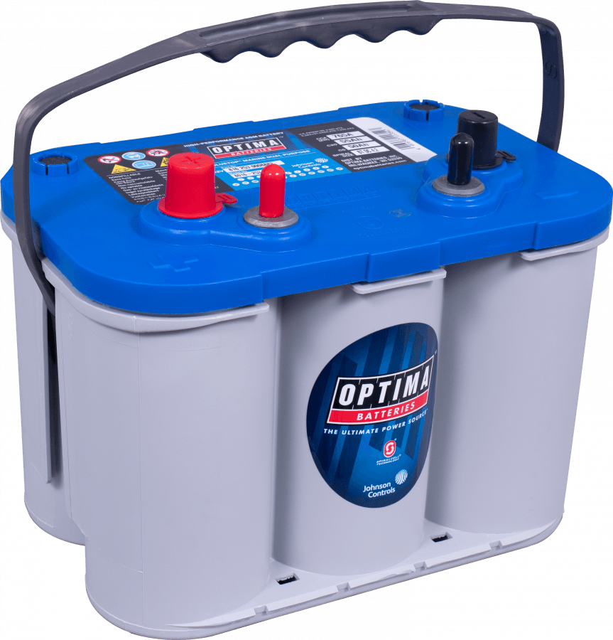 12 V – 55 Ah – C20 – 765 A – EN – 254 x 175 x 200 mm – 1 – Optima Blue Top BTDC – 4,2 l