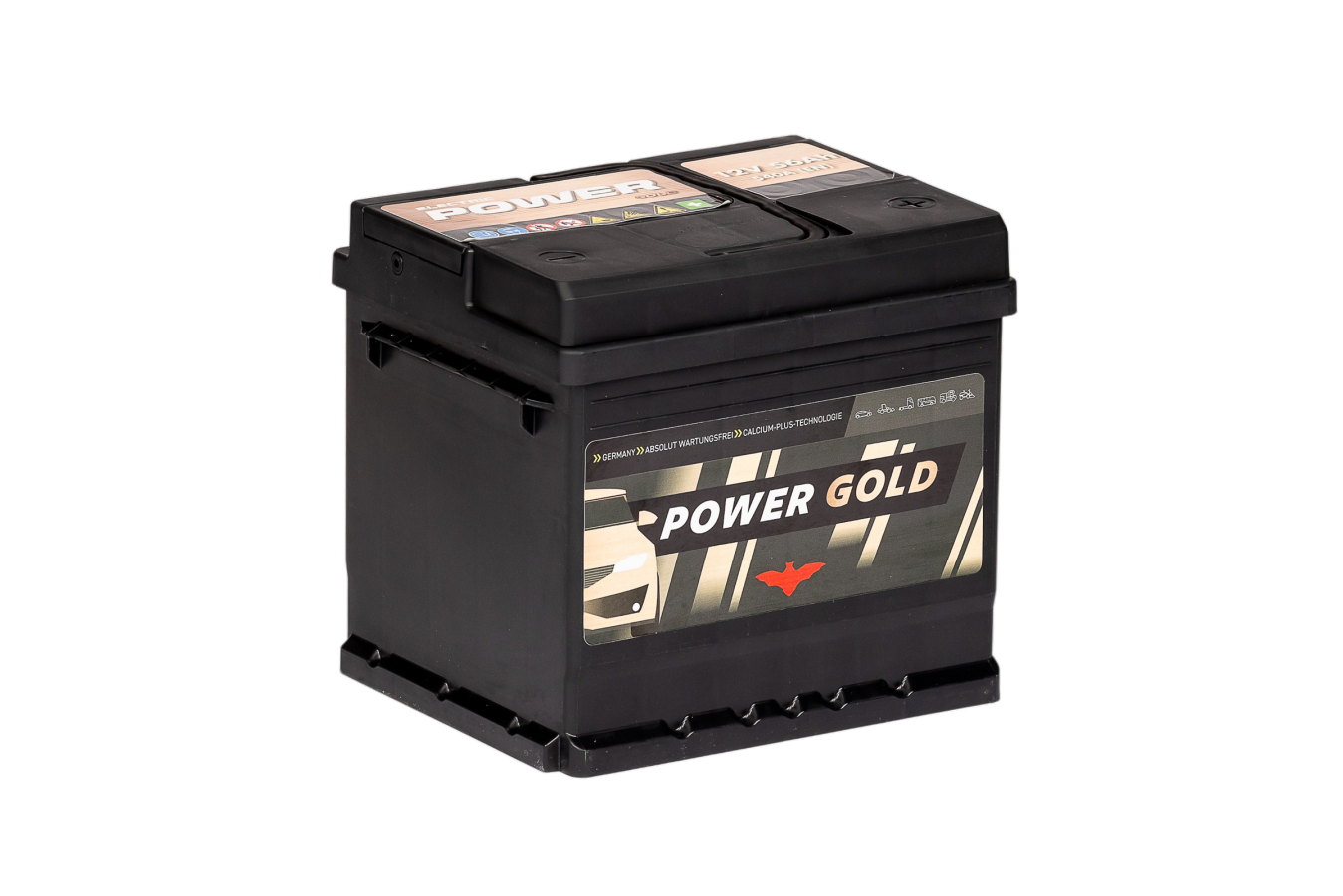 12 V – 56 Ah – C20 – 540 A – 210 x 175 x 190 mm – 0 Powergold – Powergold56