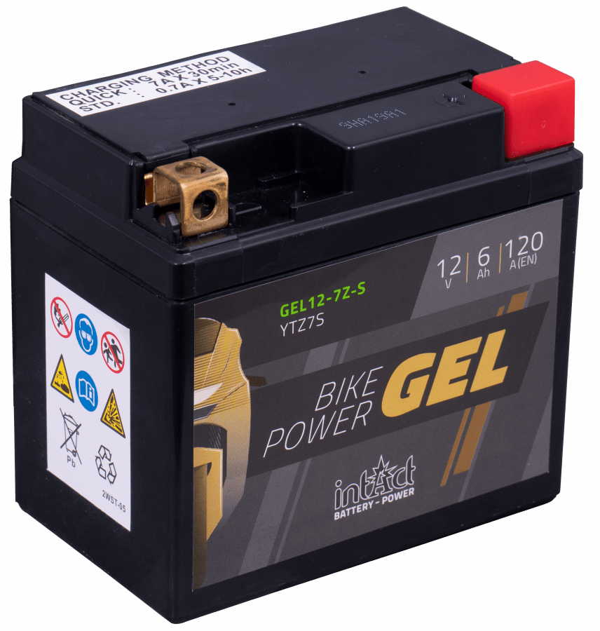 12 V – 6 Ah – C20 – 120 A – 113 x 70 x 105 mm – 0 Intact Bike Power Gel Gel 12-7ZS