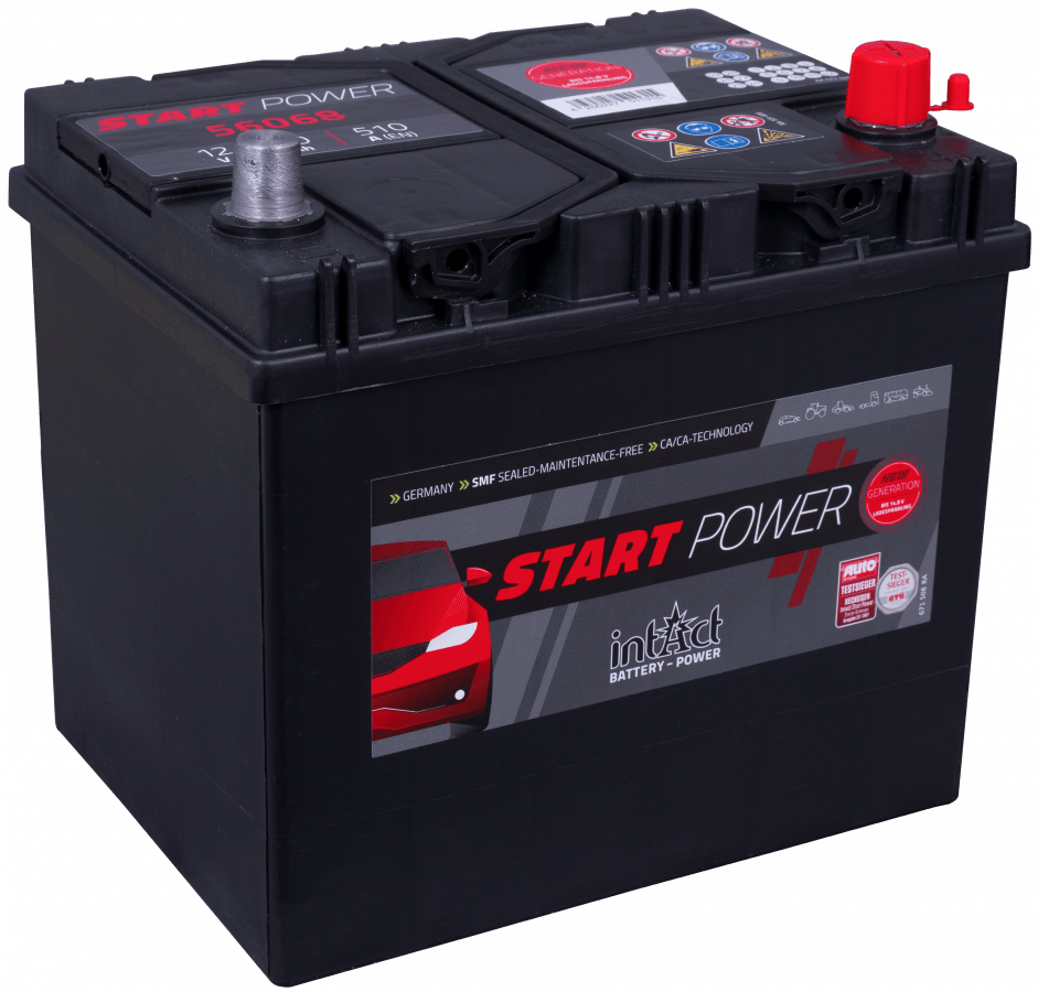 12 V – 60 Ah – C20 – 510 A – 230 x 172 x 220 mm – 0 intakt – Startleistung – neue Generation – 56068