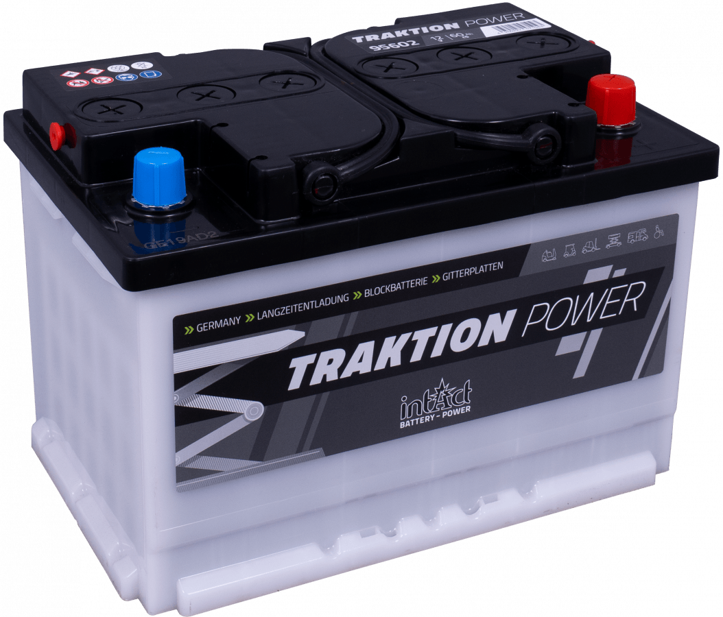 12 V – 60 Ah – C5 – 278 x 175 x 190 mm – 0 intakt – Traktion – Leistung – 95602