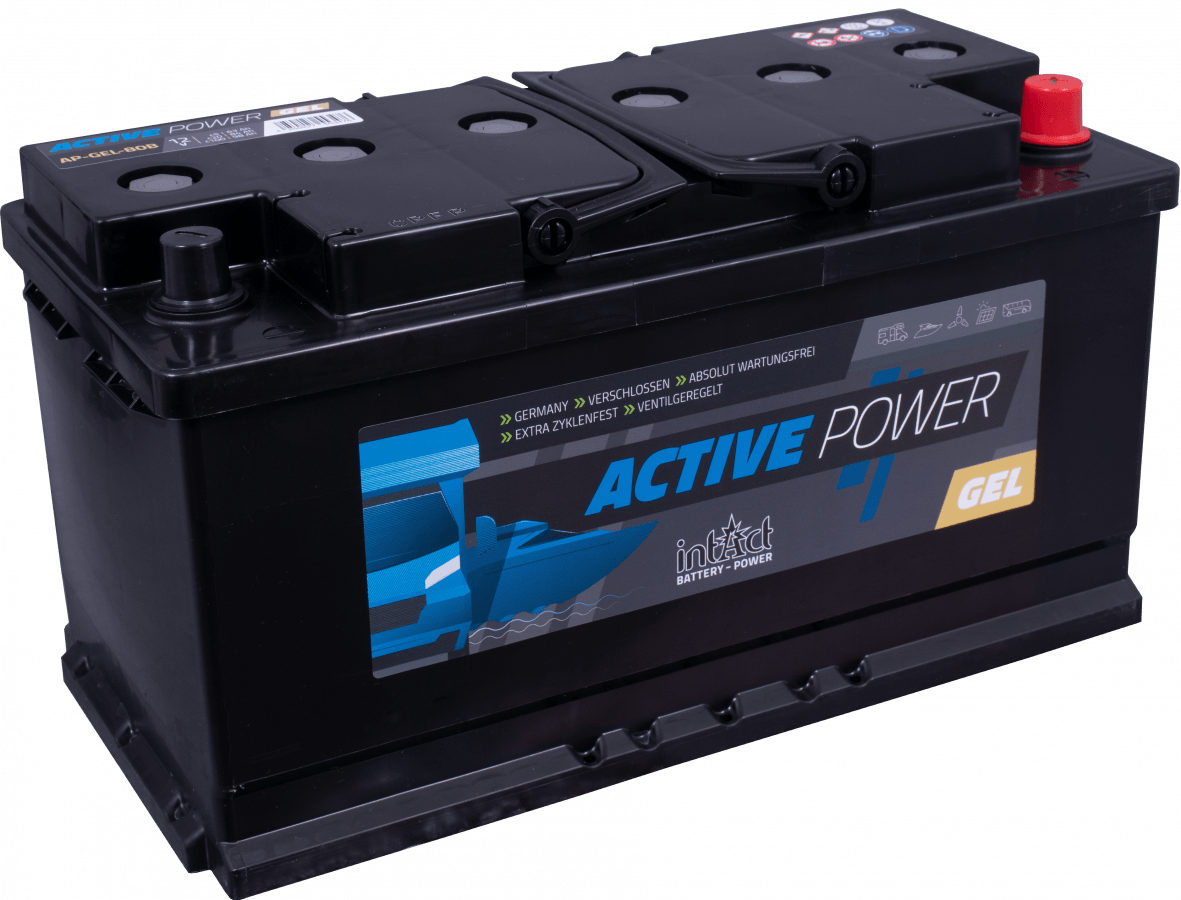 12 V – 65 Ah – C5 – 80 Ah – C20 – 85 Ah – C100 – 353 x 175 x 190 mm – 0 intakt – Gel-Power-Gel – 80b