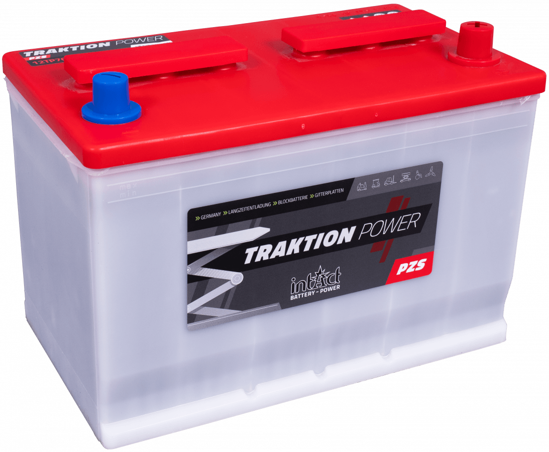 12 V – 75 Ah – C5 – 95 Ah – C20 – 308 x 176 x 216 mm – 0 intakt – Traktion – PZS-12TP70