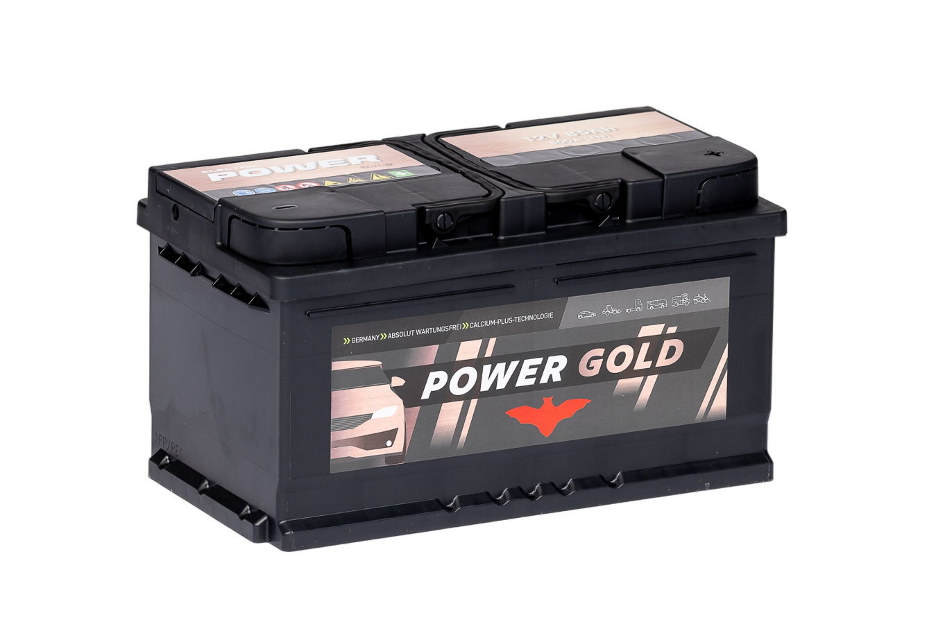 12 V – 85 Ah – C20 – 800 A – 315 x 175 x 175 mm – 0 Powergold – Powergold85