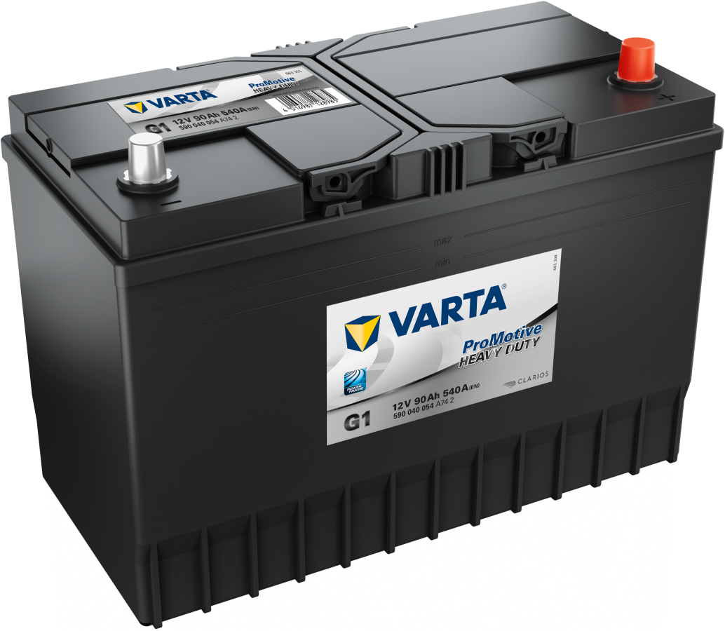 12 V – 90 Ah – C20 – 540 A – 349 x 175 x 239 mm – 0 Varta Promotive HD V590040054 G1