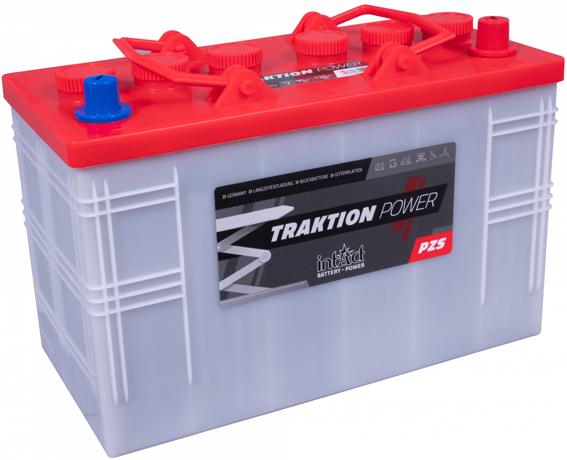 12 V – 90 Ah – C5 – 120 Ah – C20 – 346 x 172 x 236 mm – 0 – intakt – Traktion – PZS-12TP90