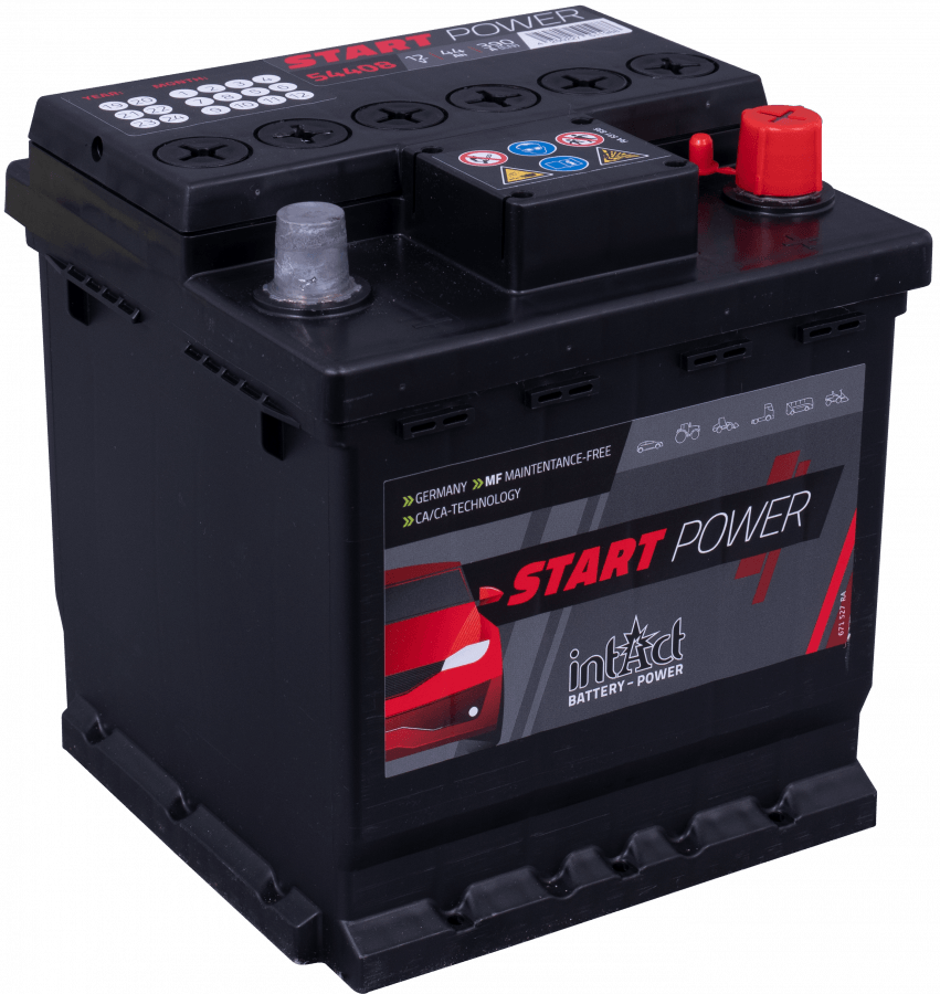 12 V, 44 Ah, C20, 390 A, 175 x 175 x 190 mm, 0 intakt, Startleistung 54408