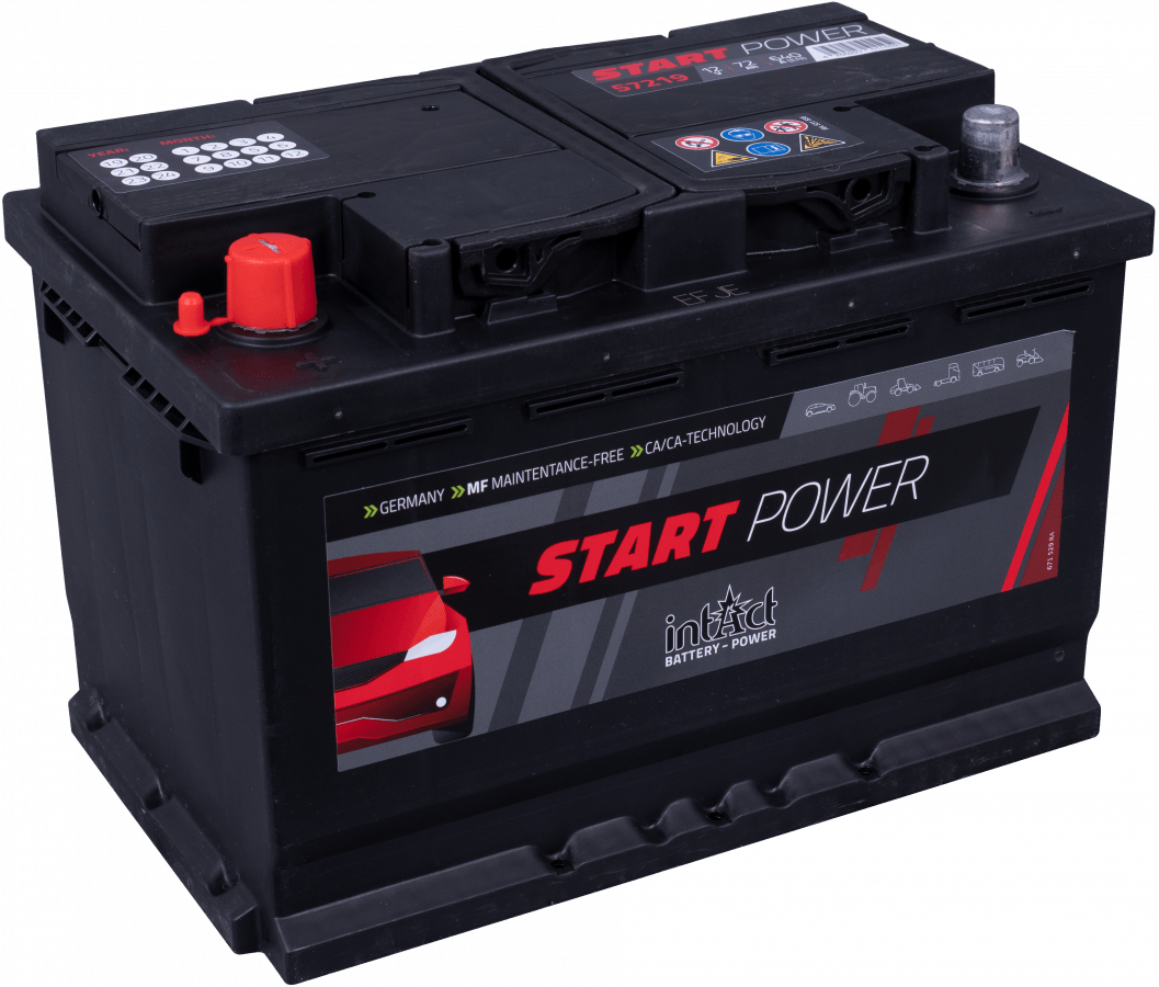 12 V, 72 Ah, C20, 640 A, 278 x 175 x 190 mm, 1 intakt, Startleistung 57219
