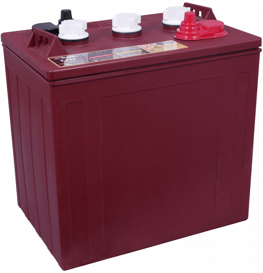 6 V – 175 Ah – C5 – 210 Ah – C20 – 232 Ah – C100 – 262 x 181 x 281 mm – 0 Trojan Deep Cycle T605