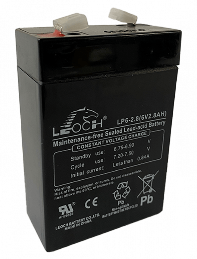 6 V-2-8 Ah-C20-66 x 33 x 103 mm-1-LP6-2-8