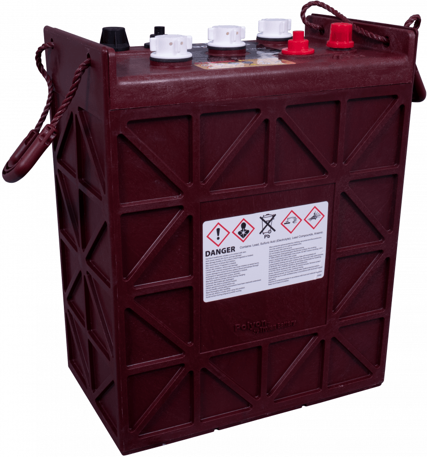 6 V – 271 Ah – C5 – 330 Ah – C20 – 367 Ah – C100 – 296 x 176 x 366 mm – 0 Trojan Deep Cycle J305P AC