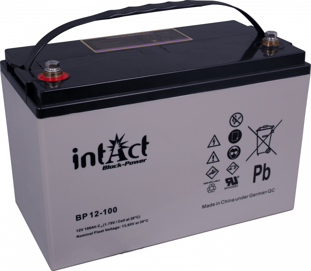 12 V - 100 Ah - C10 - 330 x 173 x 220 mm - 1 intact - bloc d'alimentation - BP12-100