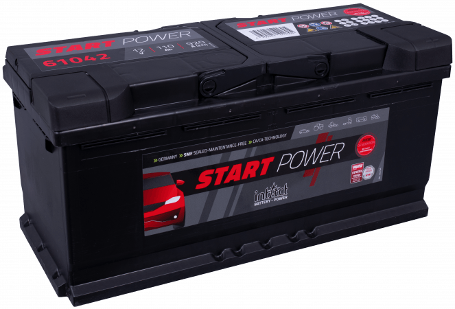 12V 110 AH (c20) 920 A (EN) 394x175x190mm /0Intact Start-Power Nouvelle Génération