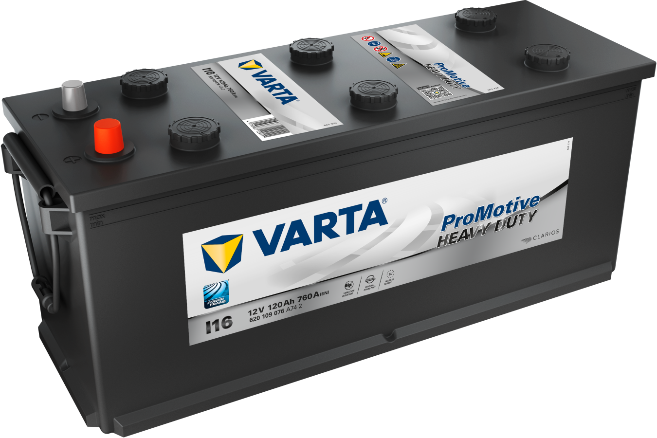 12 V - 120 Ah - C20 - 760 A - 510 x 175 x 225 mm - 4 Varta - Promotive HD V620109076 - I16