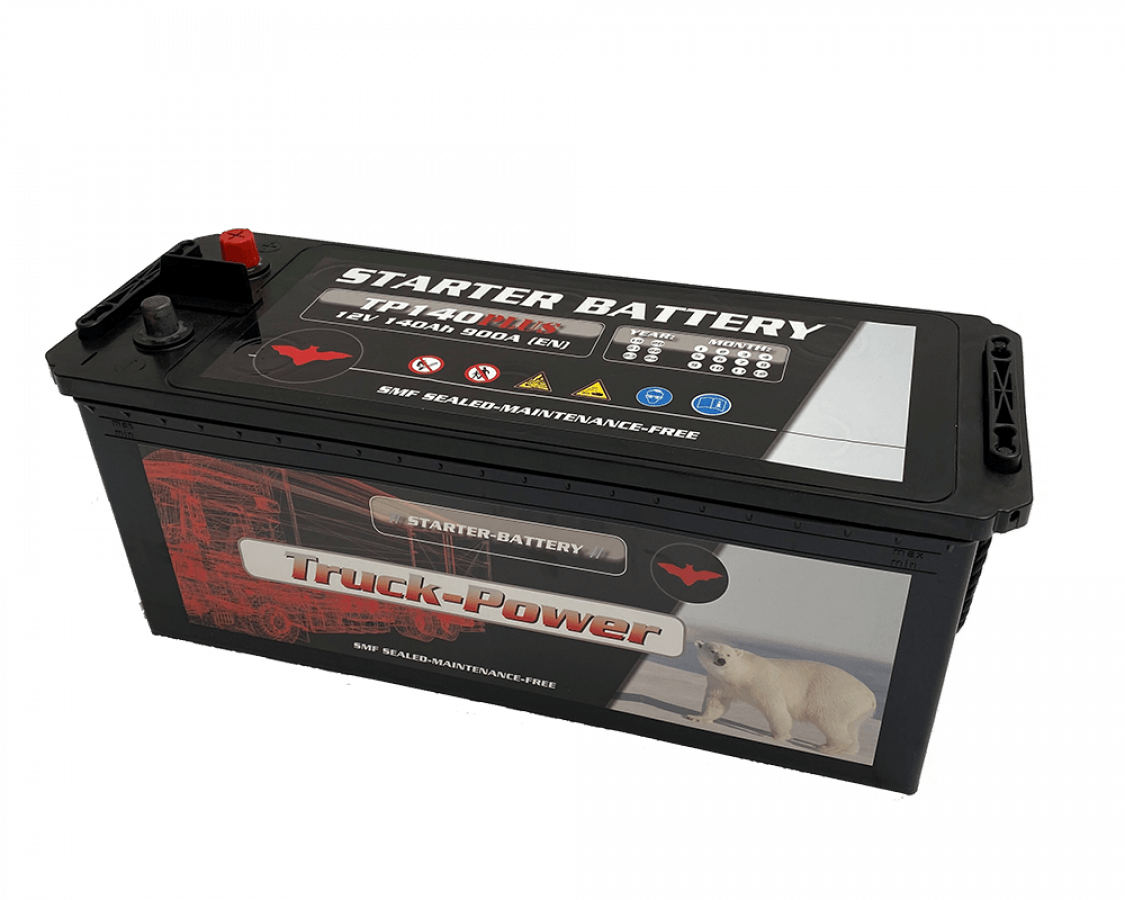 12 V - 140 Ah - 900 A - 512 x 189 x 223 mm - 3truck-power-tp140plus