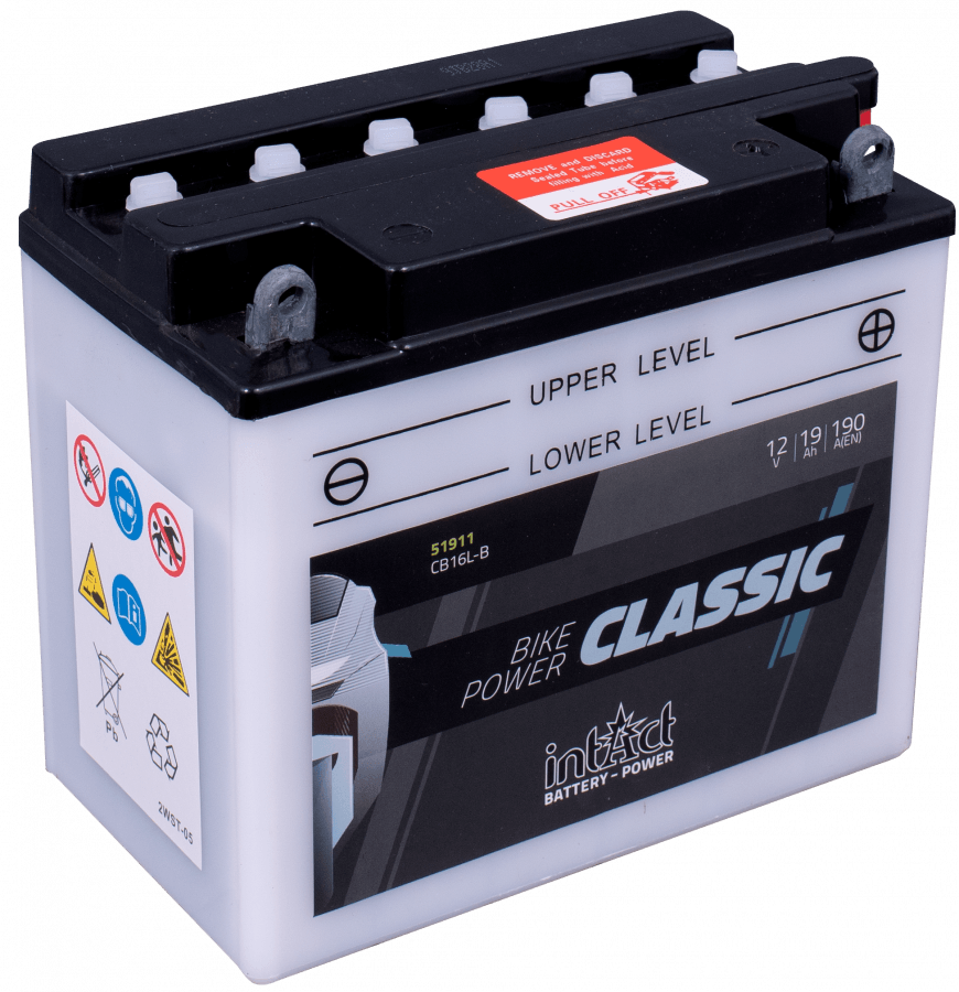 12 V-19 Ah-C20-190 A-176 x 101 x 156 mm-0intact-bike-power-classic-yb16l-b