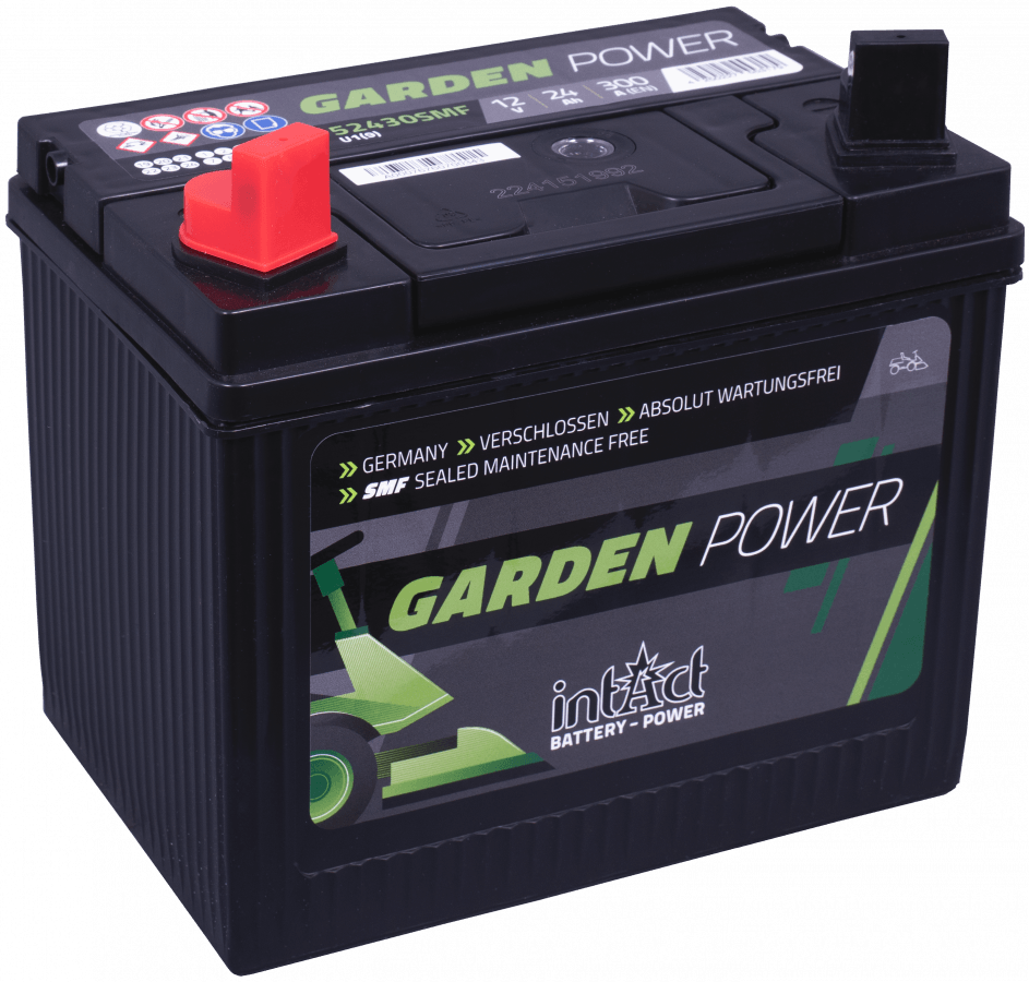 12 V - 24 Ah - C20 - 250 A - 196 x 130 x 184 mm - 1 intact - Garden Power - 52430SMF