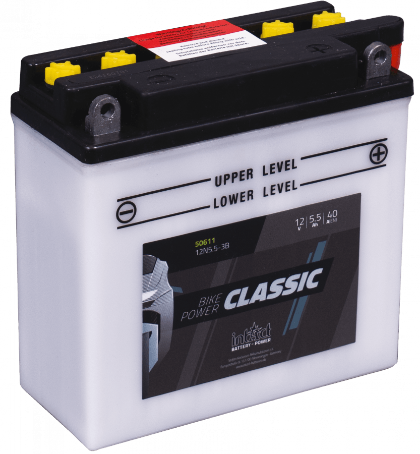12 V-5-5 Ah-C20-40 A-138 x 61 x 131 mm-0-intact-bike-power-classic-12n5-5-3b