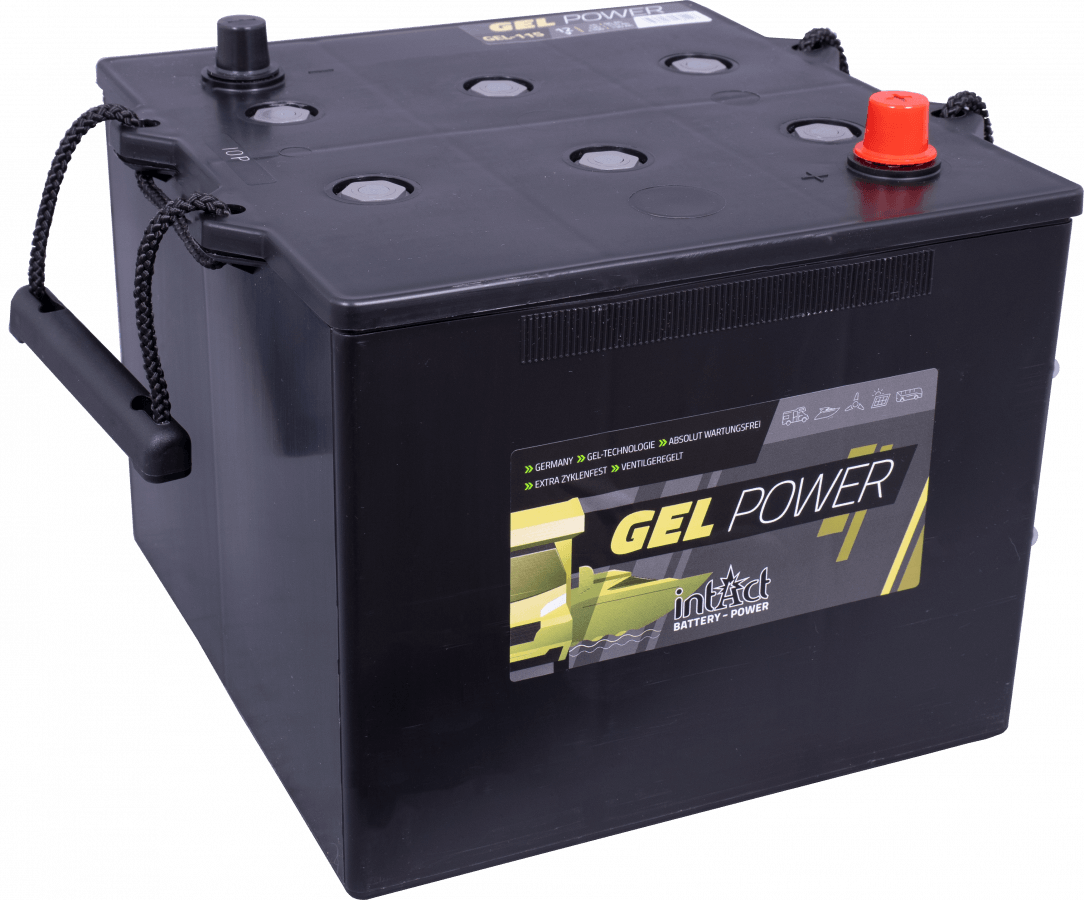 12 V - 94 Ah - C5 - 115 Ah - C20 - 130 Ah - C100 - 286 x 269 x 230 mm - 2 intact - gel - puissance - gel - 115