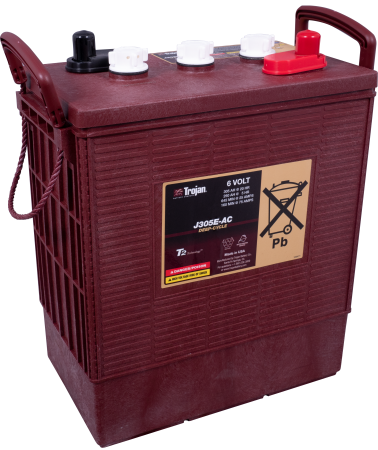 6 V-250 Ah-C5-305 Ah-C20-339 Ah-C100-312 x 174 x 366 mm-0 Trojan-Deep Cycle-J305E-AC