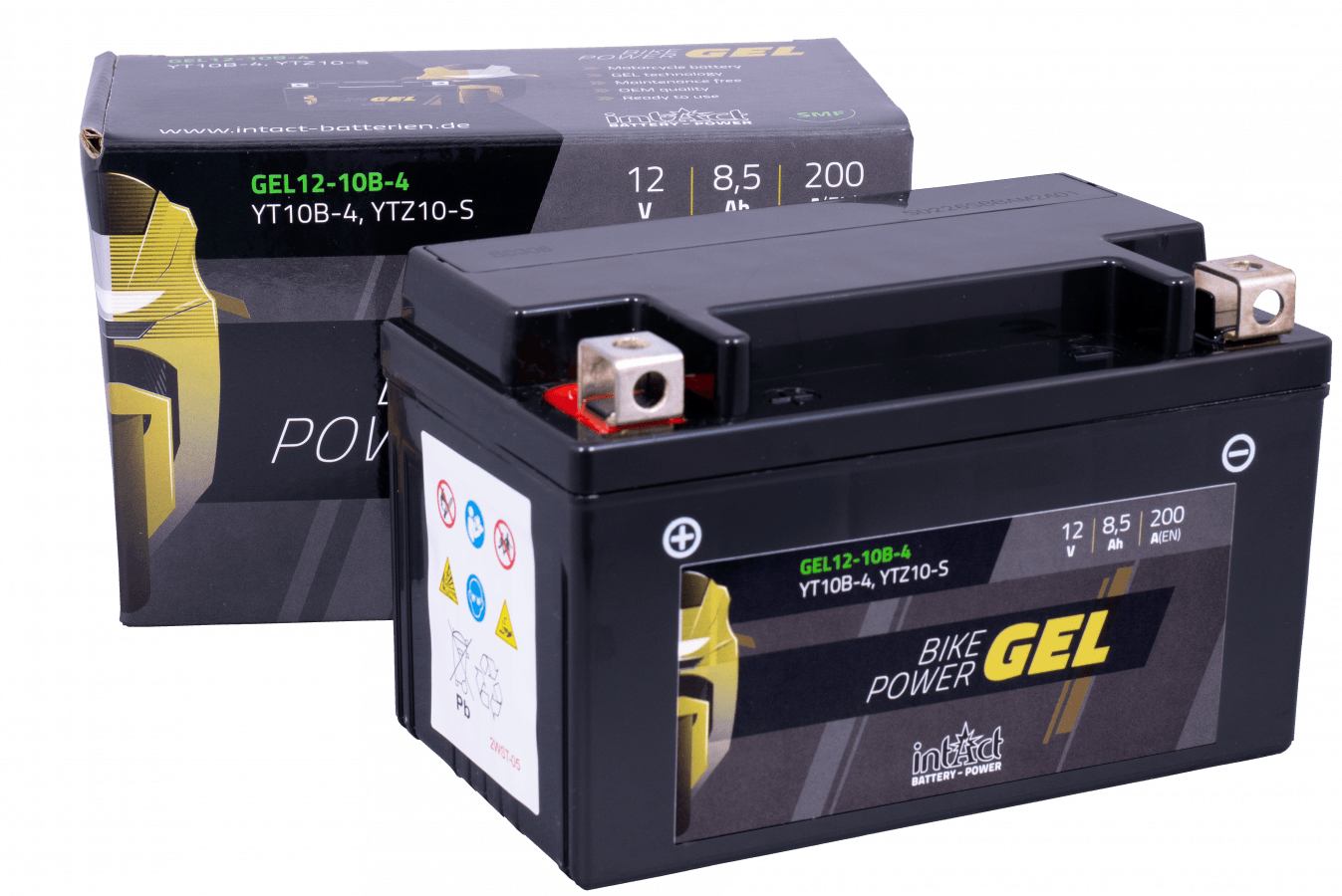 12 V-2-3 Ah-C20-60 A-114 x 39 x 86 mm-contact à fiche-batterie pour vélo-Gel-Gel12-4B-BS