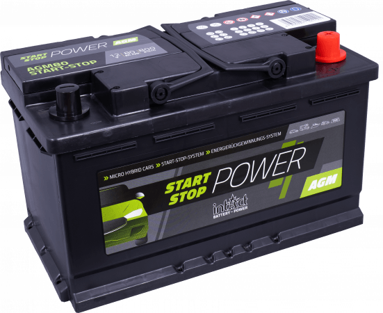 12V 80 AH (c20) 800 A (EN) 315x175x190mm /0Intact Start-Stop Power